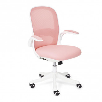 Кресло офисное «Happy White» (розовый)